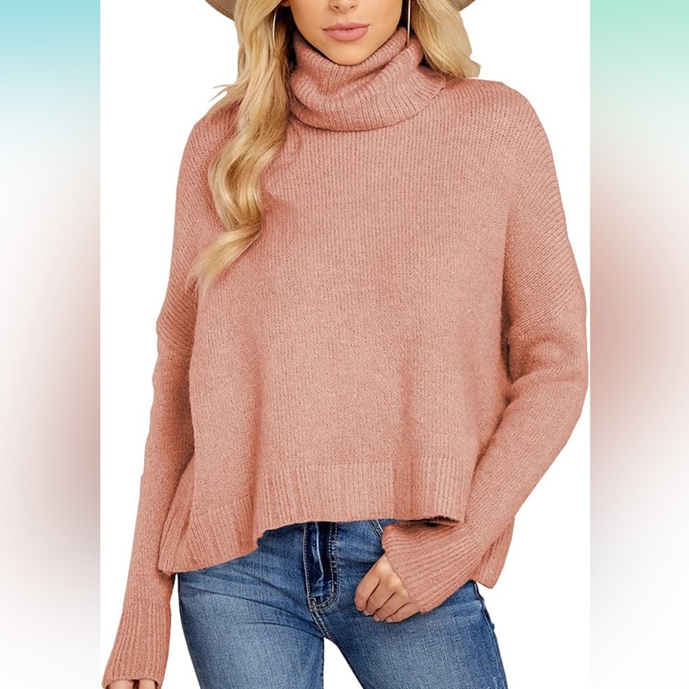 New Turtleneck Knit Sweater Long Sleeve